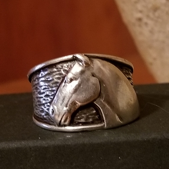 Rare Silpada Sterling Silver Equestrian Horse Ring - Picture 4 of 11